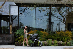 Bumbleride Indie Twin with Dual Bassinets in Dawn Grey Mint Global 3